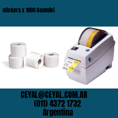 stickers x 1000 Guaminí