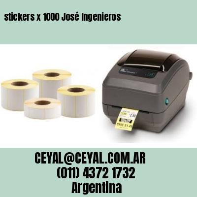 stickers x 1000 José Ingenieros