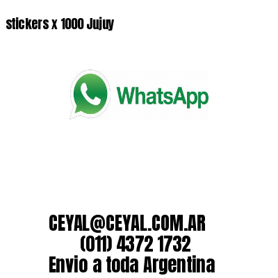 stickers x 1000 Jujuy