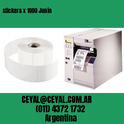 stickers x 1000 Junín