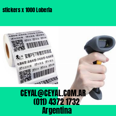 stickers x 1000 Loberia