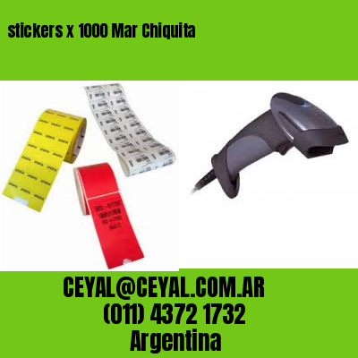 stickers x 1000 Mar Chiquita