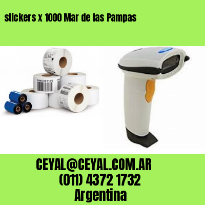 stickers x 1000 Mar de las Pampas