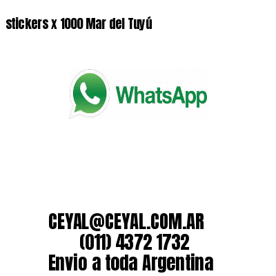 stickers x 1000 Mar del Tuyú