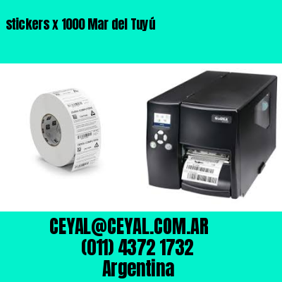 stickers x 1000 Mar del Tuyú