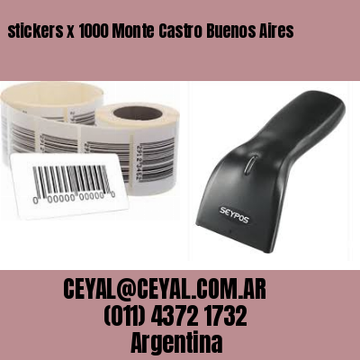stickers x 1000 Monte Castro Buenos Aires