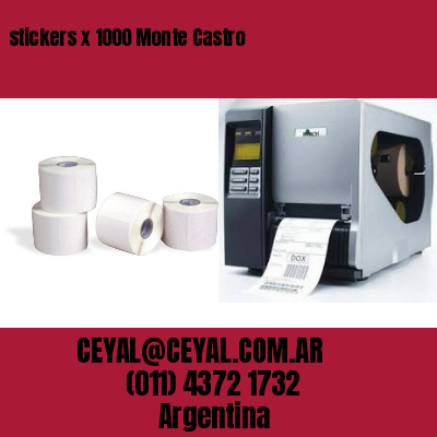 stickers x 1000 Monte Castro