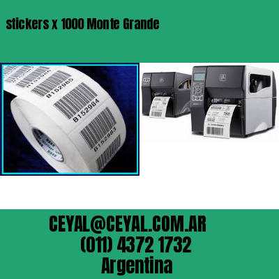 stickers x 1000 Monte Grande