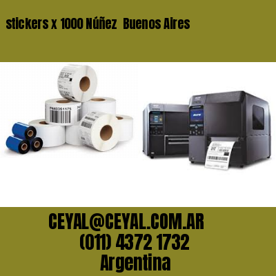 stickers x 1000 Núñez  Buenos Aires