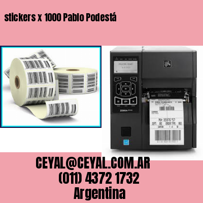 stickers x 1000 Pablo Podestá