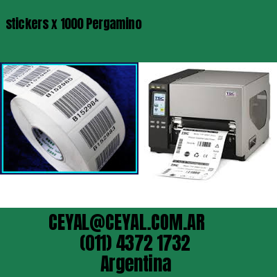 stickers x 1000 Pergamino