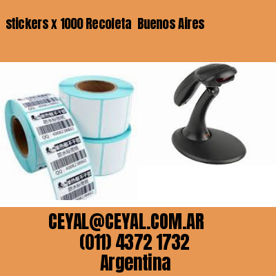 stickers x 1000 Recoleta  Buenos Aires