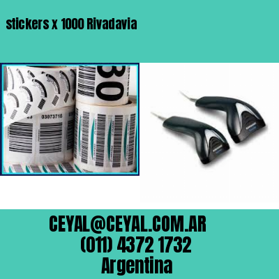 stickers x 1000 Rivadavia