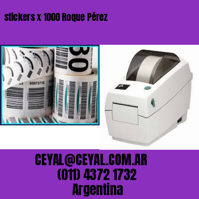 stickers x 1000 Roque Pérez