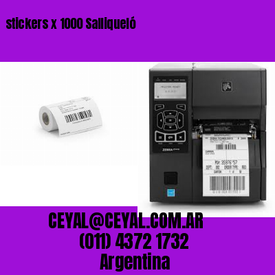 stickers x 1000 Salliqueló