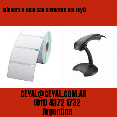 stickers x 1000 San Clemente del Tuyú