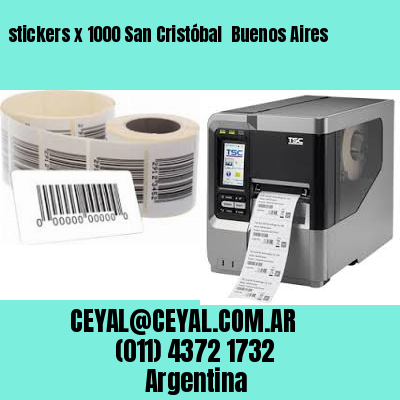 stickers x 1000 San Cristóbal  Buenos Aires