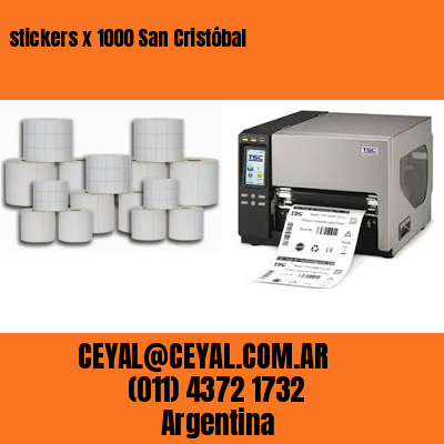 stickers x 1000 San Cristóbal