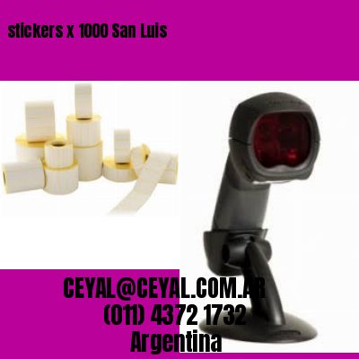 stickers x 1000 San Luis