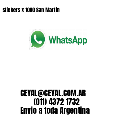 stickers x 1000 San Martín