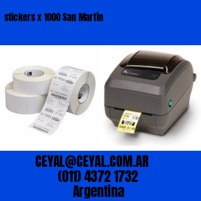 stickers x 1000 San Martín