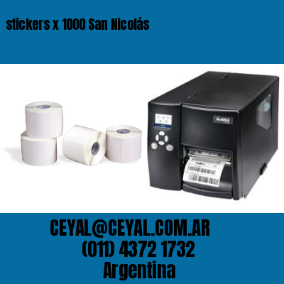 stickers x 1000 San Nicolás