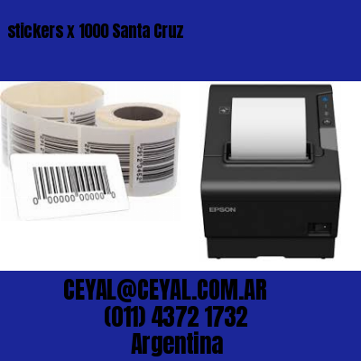 stickers x 1000 Santa Cruz