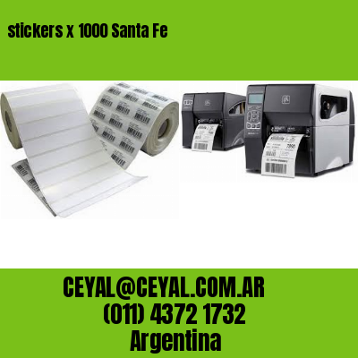 stickers x 1000 Santa Fe