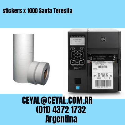 stickers x 1000 Santa Teresita