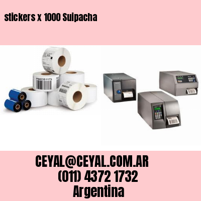 stickers x 1000 Suipacha