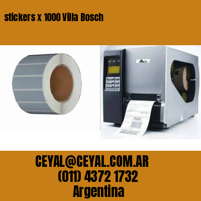 stickers x 1000 Villa Bosch