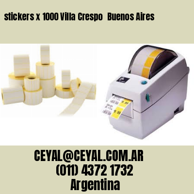 stickers x 1000 Villa Crespo  Buenos Aires