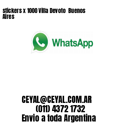 stickers x 1000 Villa Devoto  Buenos Aires