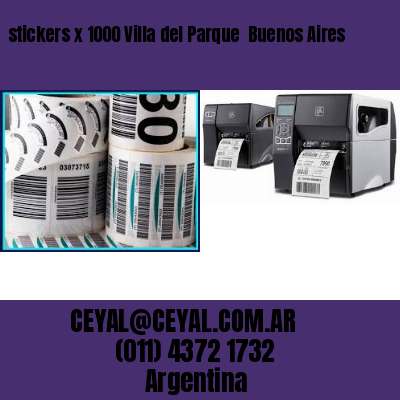 stickers x 1000 Villa del Parque  Buenos Aires