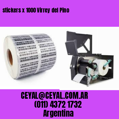 stickers x 1000 Virrey del Pino