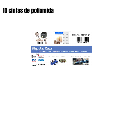 10 cintas de poliamida