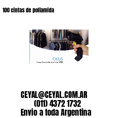 100 cintas de poliamida