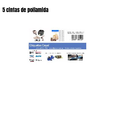 5 cintas de poliamida