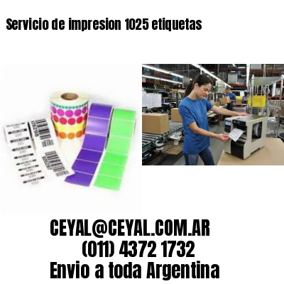 Servicio de impresion 1025 etiquetas