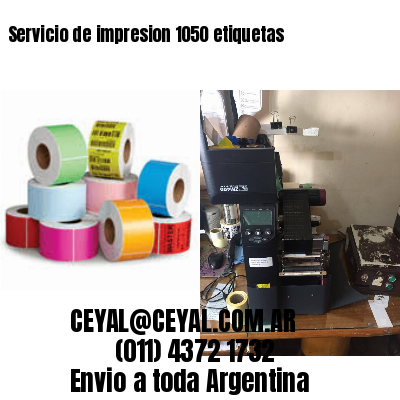 Servicio de impresion 1050 etiquetas