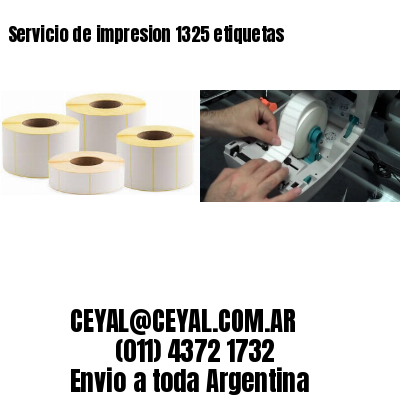 Servicio de impresion 1325 etiquetas