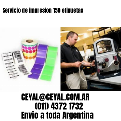 Servicio de impresion 150 etiquetas