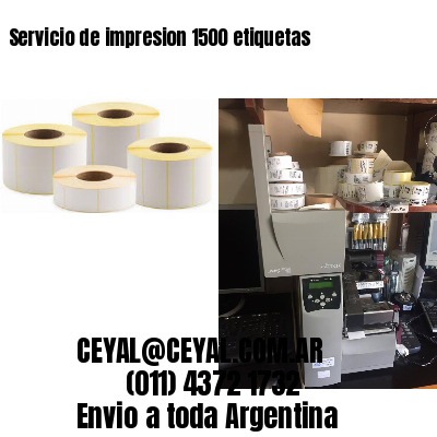 Servicio de impresion 1500 etiquetas