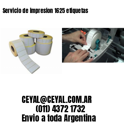 Servicio de impresion 1625 etiquetas