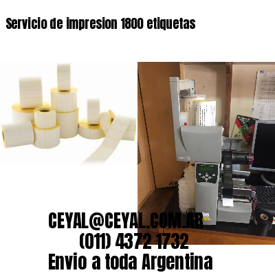 Servicio de impresion 1800 etiquetas