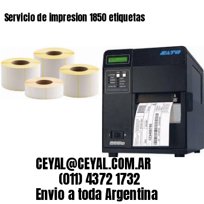 Servicio de impresion 1850 etiquetas