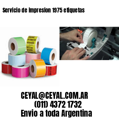 Servicio de impresion 1975 etiquetas