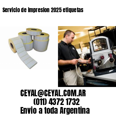 Servicio de impresion 2025 etiquetas