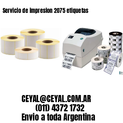 Servicio de impresion 2075 etiquetas