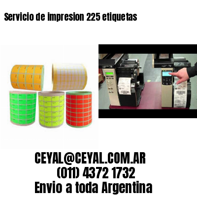 Servicio de impresion 225 etiquetas